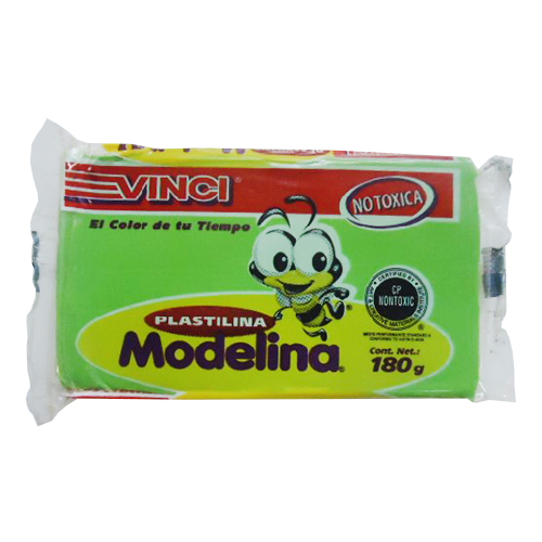 Plastilina Vinci, 180 Gramos, Verde Cla,(1 Barra)