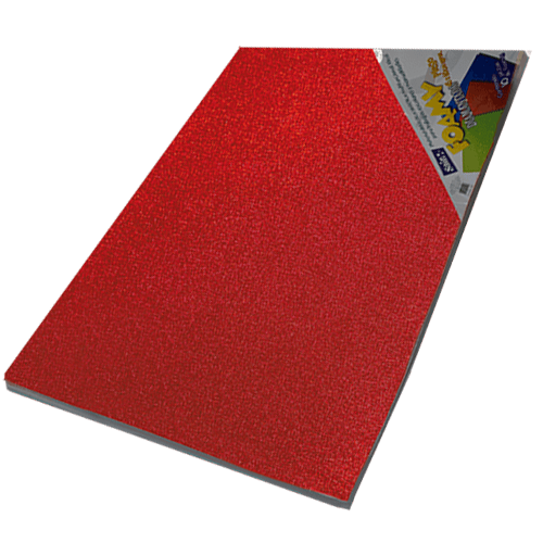 Foamy saira diamantado, 43x56, #1, Rojo, 1 Pieza.