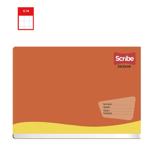 Cuaderno Scribe, Forma Italiana, c/100H, Cuadro Alemán