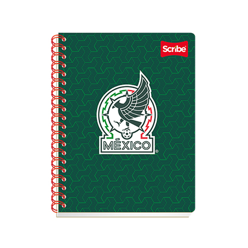 Cuaderno Scribe Selección Mexicana 5672 Profesional 100 Hojas Cuadro 5 mm
