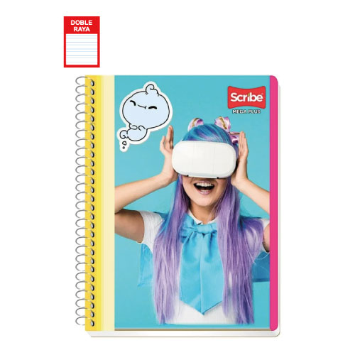 Cuaderno Scribe Profesional, c/100H, Doble Raya