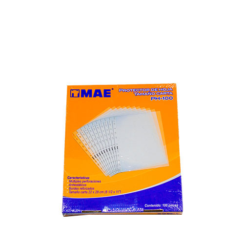 Protector MAE, Tamaño Carta, C/100, (1 Pieza)