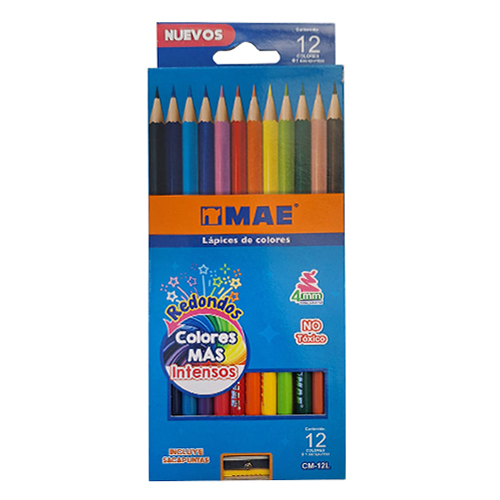 Colores MAE C/12 Largos (1 Caja)