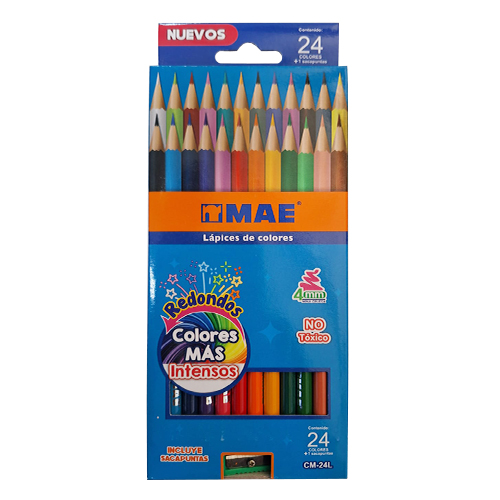 Colores MAE C/24 Largos (1 Caja)