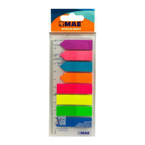 Notas Adhesivas MAE 21346 con 8 Índices (Flecha y Rectangular)
