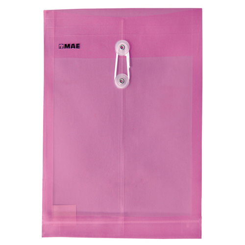 Sobre Mae Plástico, Con Hilo Polipropileno, Tamaño Oficio, Rosa, (1 Pieza)