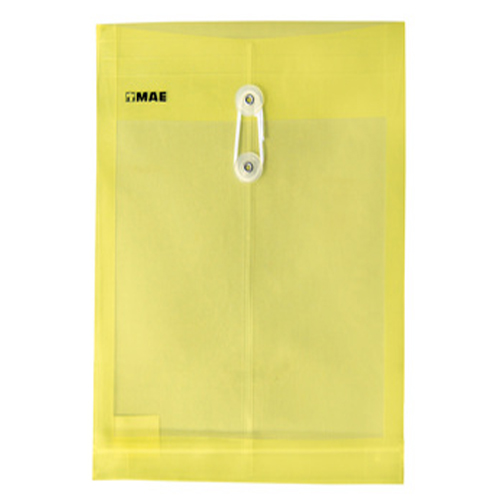 Sobre Mae Plástico, Con Hilo Polipropileno, Tamaño Oficio, Amarillo, (1 Pieza)