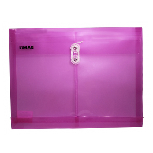 Sobre Mae Plástico, Con Hilo Polipropileno, Tamaño Carta, Rosa, (1 Pieza)