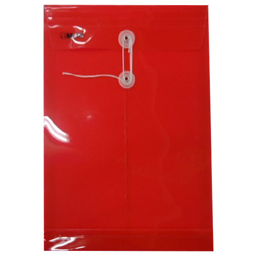 Sobre Mae Plástico, Con Hilo Polipropileno, Tamaño Carta, Rojo, (1 Pieza)