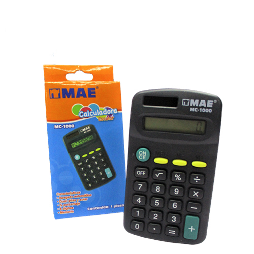 Calculadora MAE Escolar, Modelo MC1000, (1 Pieza)