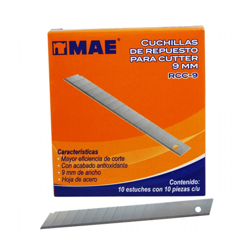 Navaja Repuestos MAE P/Cutter Chico RCC-9, (1 Pieza)