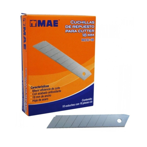 Navaja Repuesto MAE P/Cutter Grande RCC-18, (1 Pieza)