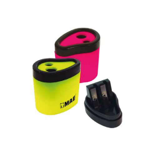 Sacapuntas MAE Con Deposito, 2 Orificios ,(1 Pieza)