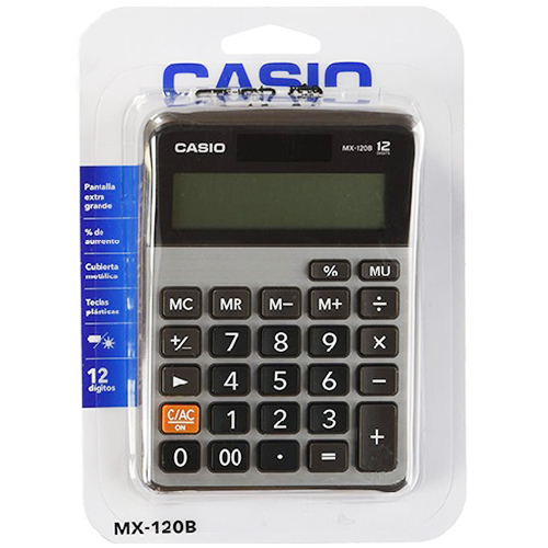 Calculadora Casio, Modelo MX120BSMC, (1 Pieza)