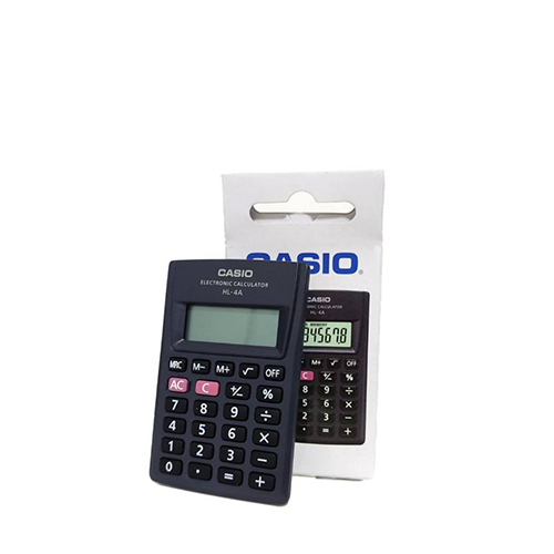 Calculadora Casio, Modelo HL4ASMH, Portátil, De Bolsillo, (1 Pieza)