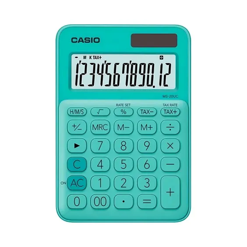 Calculadora Casio MS-20UC-GN-W-DC Verde