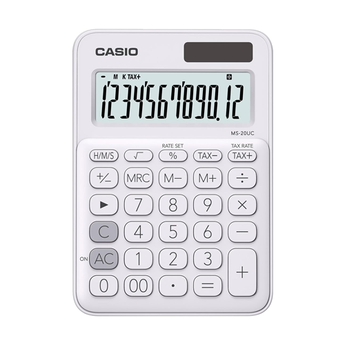 Calculadora Casio MS-20UC-WE-W-DC Blanco