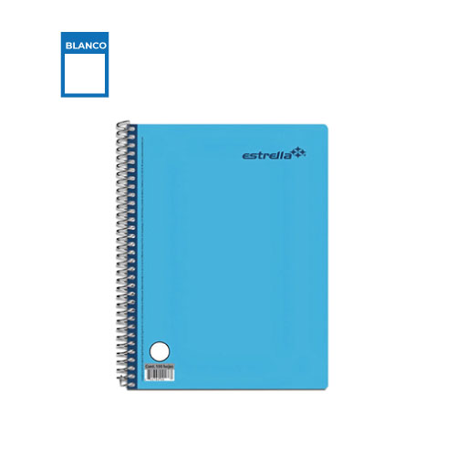 Cuaderno Estrella En Forma Francesa, c/100H, Blanco P/Dibujo