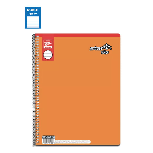 Cuaderno Estrella Profesional, c/100H, Doble Raya