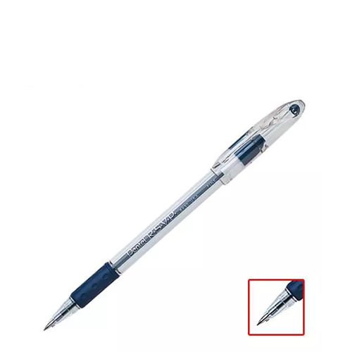 Bolígrafo Pentel RSVP, BK90, Ergonómico, Color Azul, (1 Pieza)
