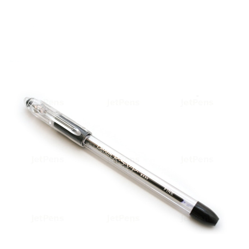Bolígrafo Pentel RSVP, BK90, Ergonómico, Color Negro, (1 Pieza)