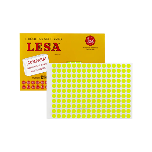 Etiqueta Lesa Fluor #10 C-Amarillo
