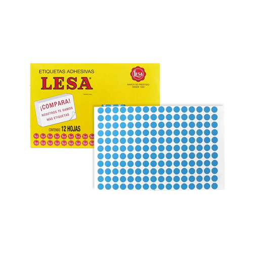 Etiqueta Lesa Fluor 10 CAzul