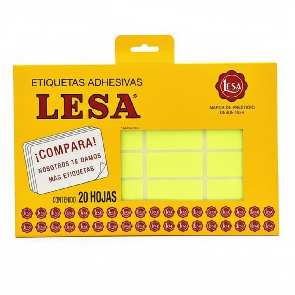 Etiqueta Lesa Fluor #19 C-Amarillo