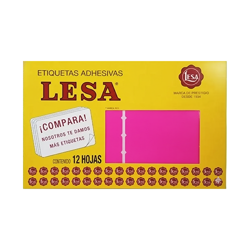 Etiqueta Lesa Fluor #20 C-Rosa