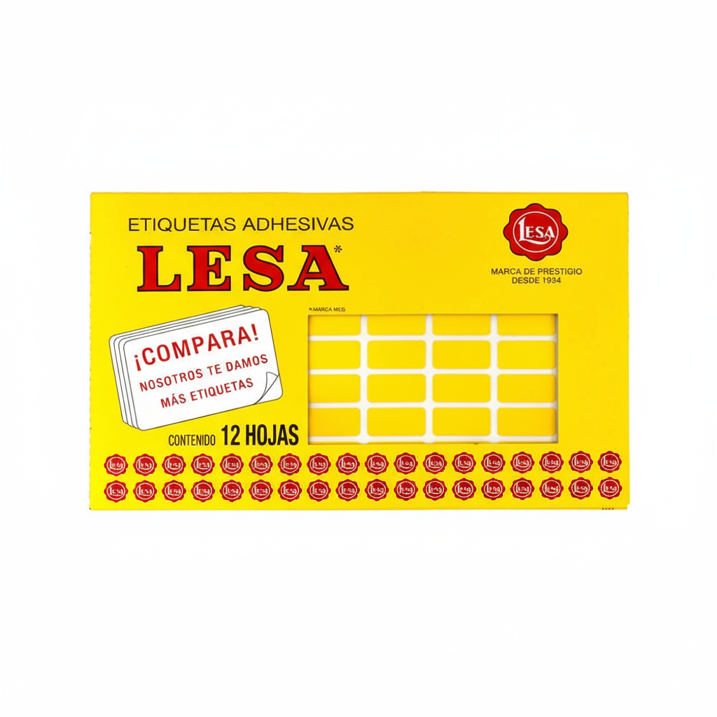 Etiqueta Lesa Fluor #8 C-Amarillo
