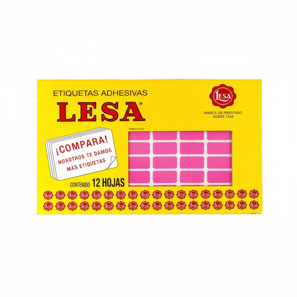 Etiqueta Lesa Fluor #8 C-Rosa