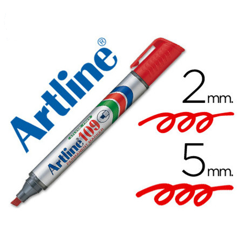 Marcador Permanente Artline 109, Rojo, (1 Pieza)