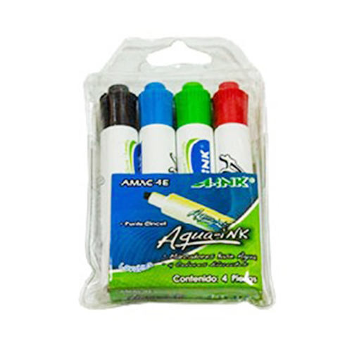 Marcadores Acuacolor, Con 4 Piezas, (1 Paquete)