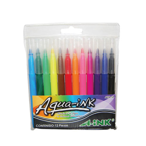 Plumón De Agua A-Ink, 12 Unidades, (1 Caja)