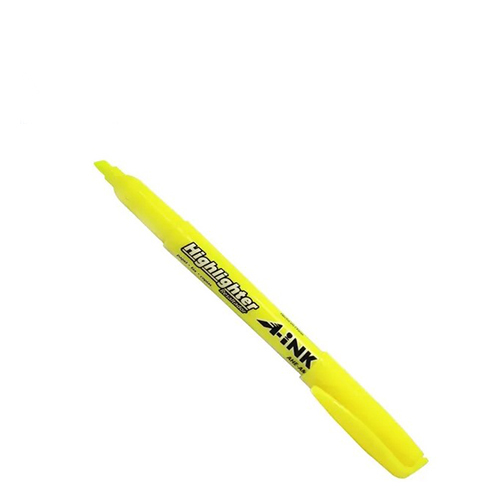 Marcador Fluorescente A-Ink Highlighter, Color Amarillo, (1 Pieza)