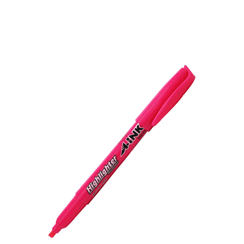 Marcador Fluorescente A-Ink Highlighter, Color Rosa, (1 Pieza)