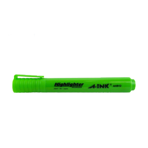 Marcador Fluorescente A-Ink Highlighter, Color Verde, (1 Pieza)