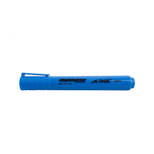Marcador Fluorescente A-Ink Highlighter, Color Azul, (1 Pieza)