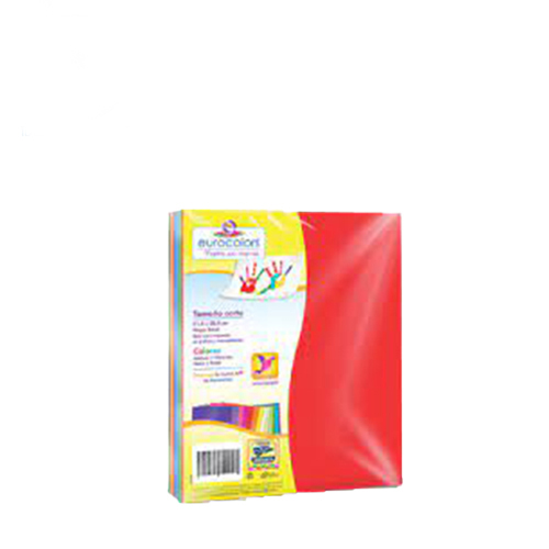 Hoja Eurocolor, Tamaño Carta, 100 Hojas, Colores Brights, (1 Pieza)