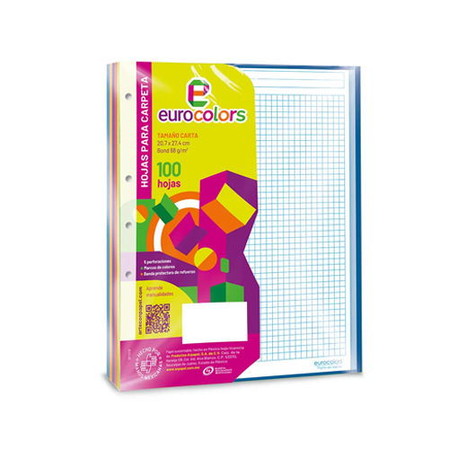 Hoja Eurocolor De Repuesto P/Carpeta T/C C5 C/100H RA0258, (1 Pieza)