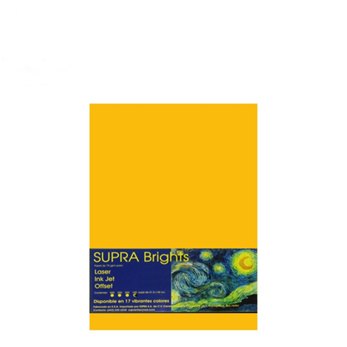 Hoja Supra Bright, Tamaño Carta, C/100, #3, Canary Bell, (1 Pieza)