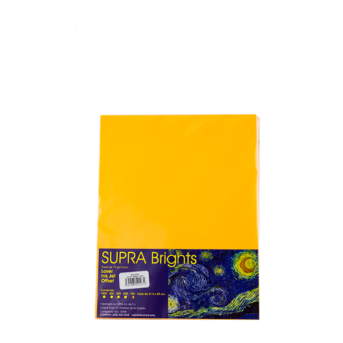 Hoja Supra Bright, Tamaño Carta, C/100, #3, Canary Bell, (1 Pieza)