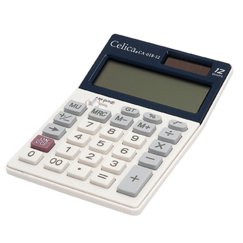Calculadora Celica Semi-Escolar, Modelo: CA-018-12, 12 Dígitos, Dual, (1 Pieza)