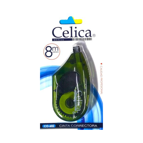 Corrector Celica en Cinta 8 mts x 5 mm CO-602, Azul