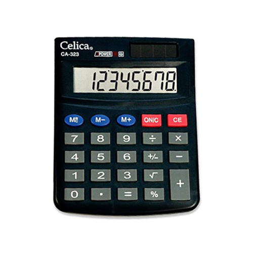 Calculadora Celica CA-323 Semi-Escritorio 8 Dígitos Solar y Pila