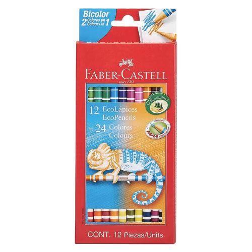 Colores Faber, Ecolapiz, 12x24, Modelo: 120612EX, (1 Caja)