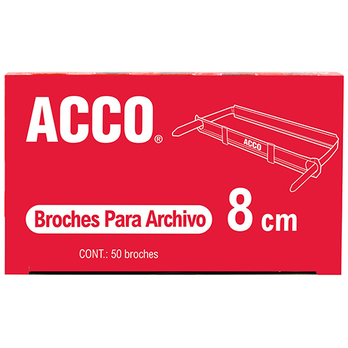Broche Acco 8CMS, C/50 Piezas, Mod: P1580