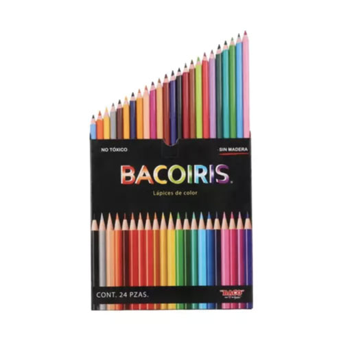Colores Baco, C/24 Largos, Bacoiris, (1 Caja)