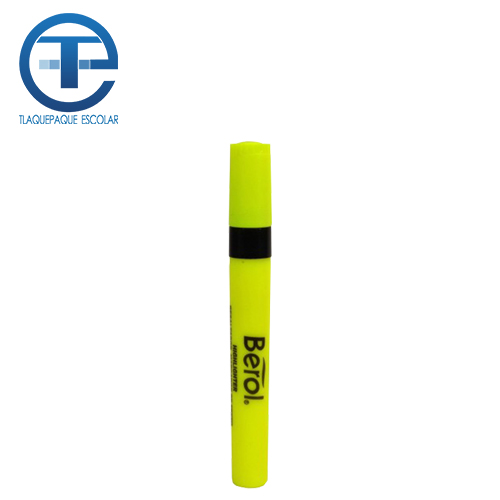 Marcador Berol Fluorescente, Color Amarillo, Punta Cincel, (1 Pieza)