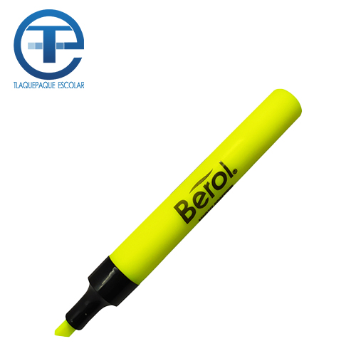 Marcador Berol Fluorescente, Color Amarillo, Punta Cincel, (1 Pieza)